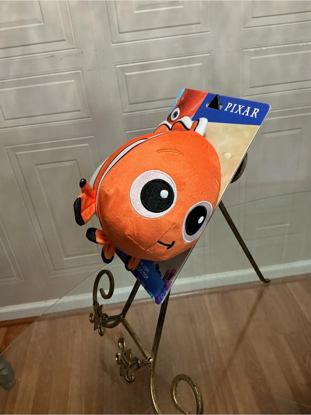 DISNEY PIXAR FINDING NEMO FILM CUDDLY SOFT  11” DOG TOY CLINKER & SQUEAKER
